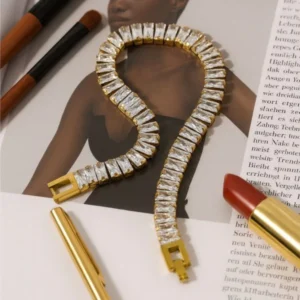 Baguette Crystal Tennis Bracelet